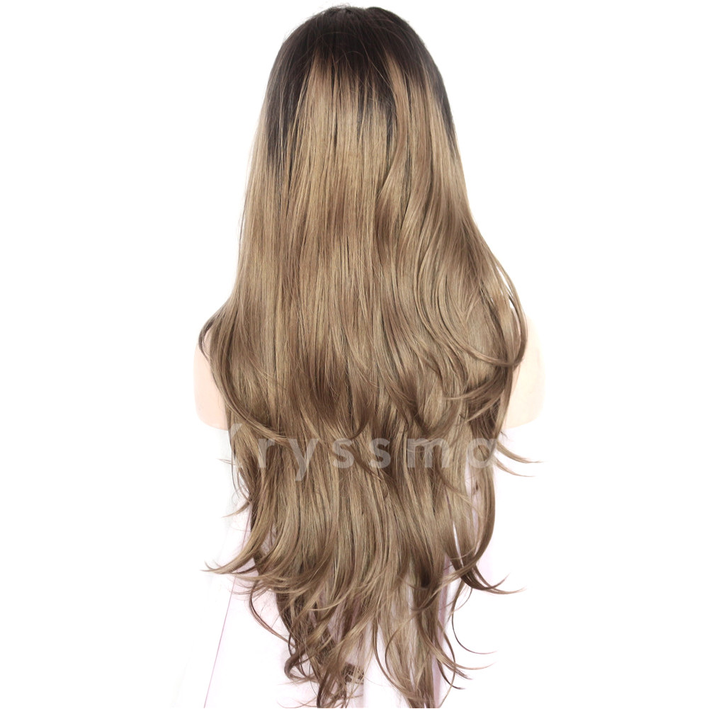 brown synthetic wig